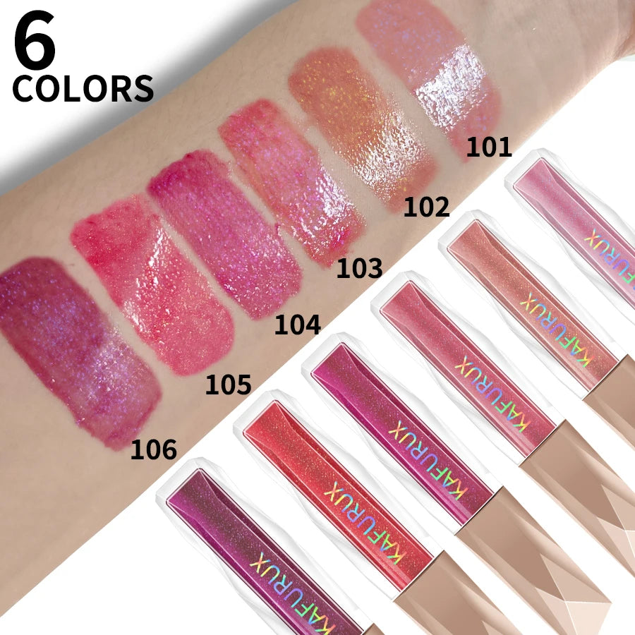 Shimmer Lip Gloss Fuller Effect Moisturizing Care Essence Long Qme