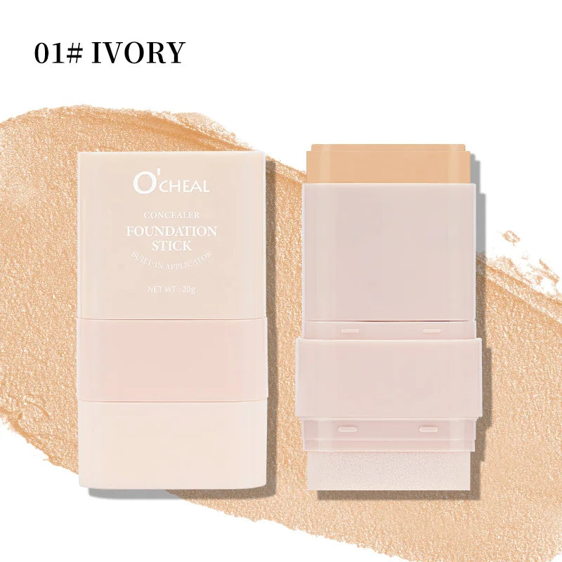 Moisturizing Foundation Make-up Stick Waterproof Concealer Qme 01 IVORY