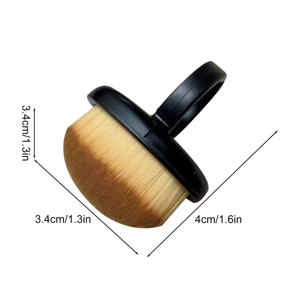 Finger Ring Cleaning Brush Finger Ring Nail Dust Brush for Nail and Toenail Soft Manicure Duster Tools for Home Salon Indoor Qme Black