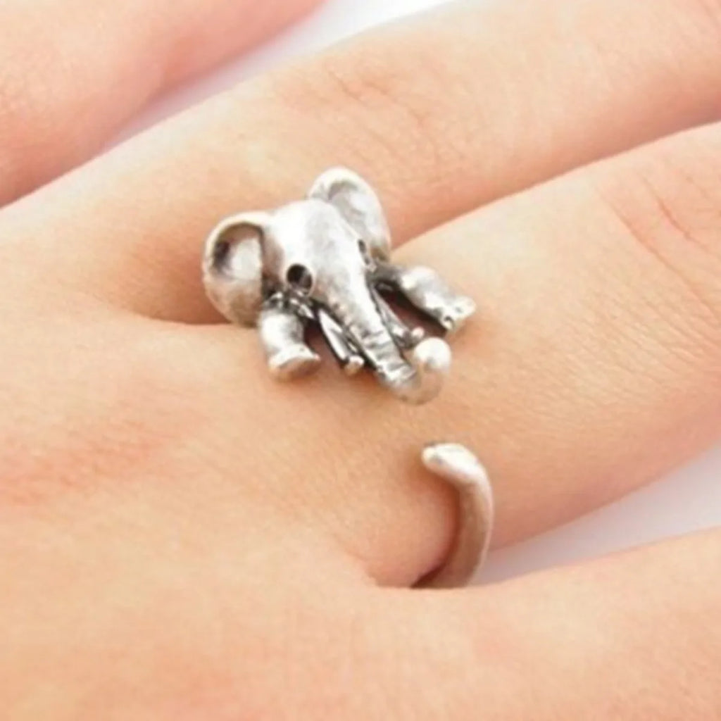 Vintage Cartoon Mouse Animal Finger Ring for Women Antique Silver Color Gothic Girls Knuckle Rings Fancy Gift 2025 Hot Jewelry Qme