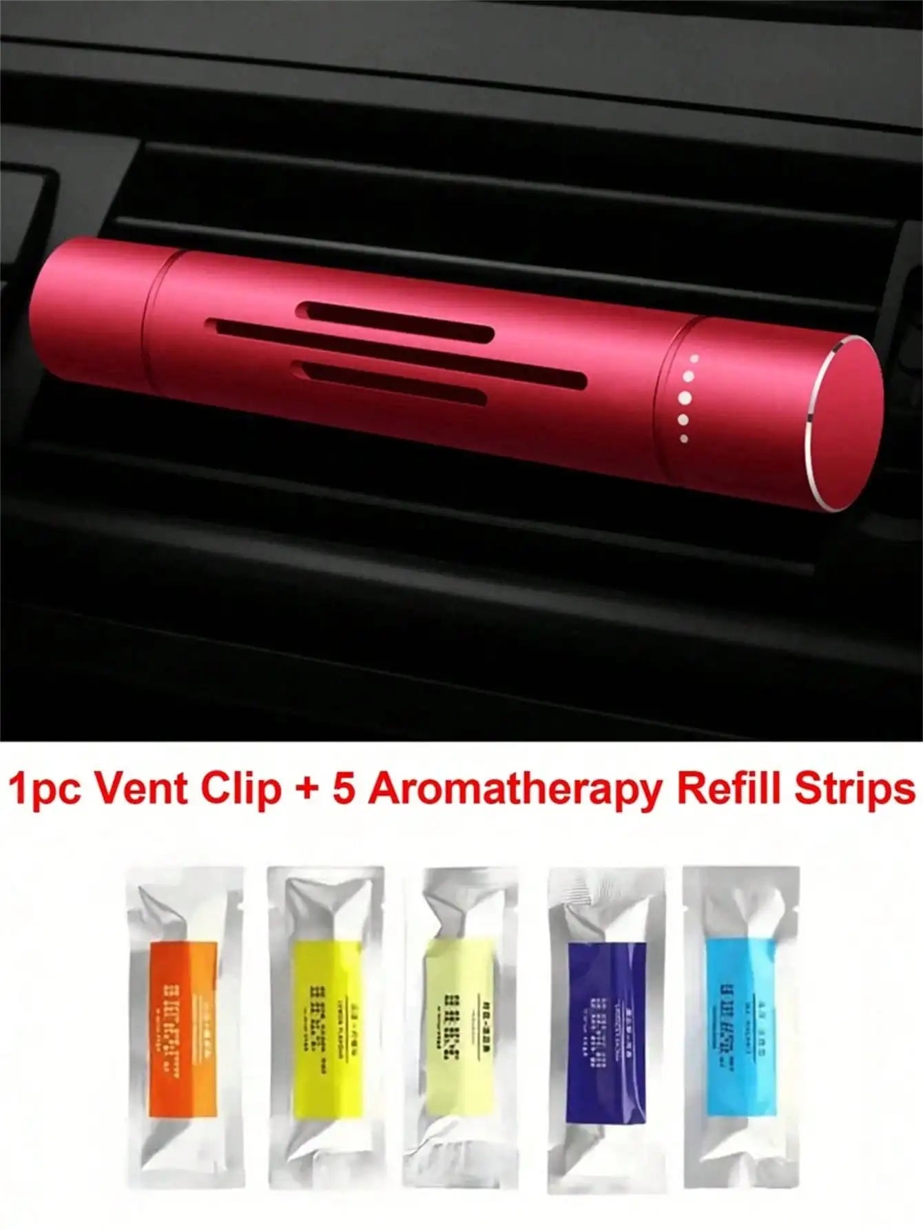 Car Air Freshener Vent Clip Aromatherapy Diffuser 1 Holder 5 Mixed Qme