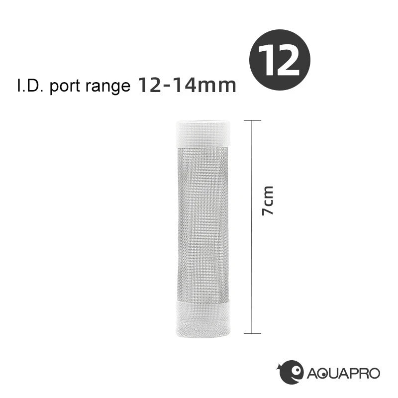 2pcs Aquarium Filter Stainless Steel Inlet Protective Net Cover Small Shrimp Fish Protection Mesh Accessories Water Akvarium Qme 12mm