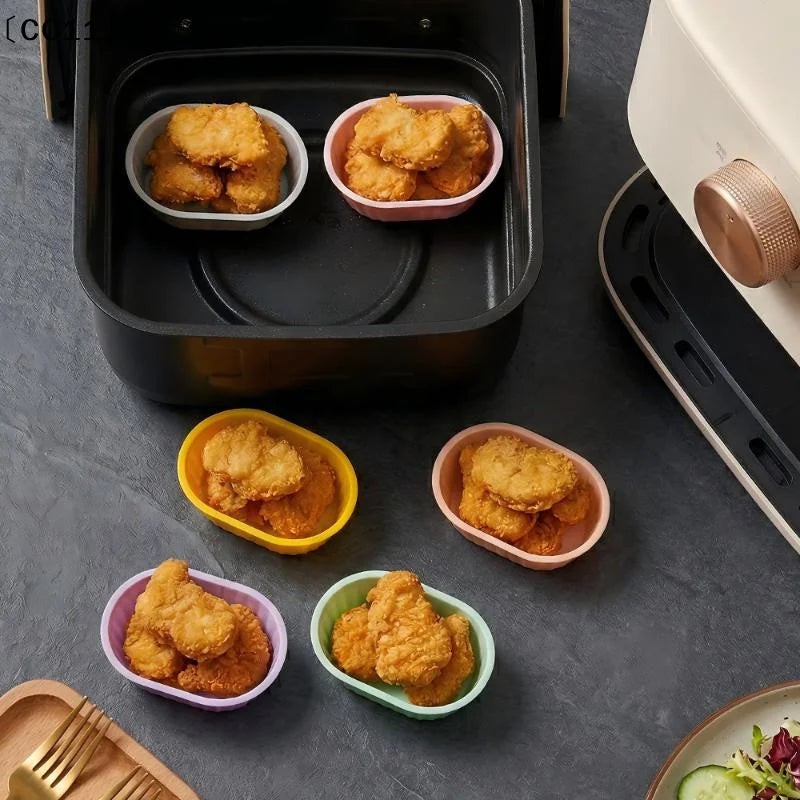 Silicone Muffin Mold Oval Cup Reusable Non-stick Cake Baking Kitchen Qme