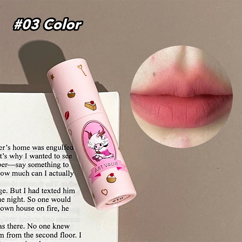 Matte Liquid Lipstick Waterproof Non Stick Cup Lipgloss Mud Sexy Red Lip Tint Glaze Lips Makeup For Women Lip Glaze Cosmetics Qme