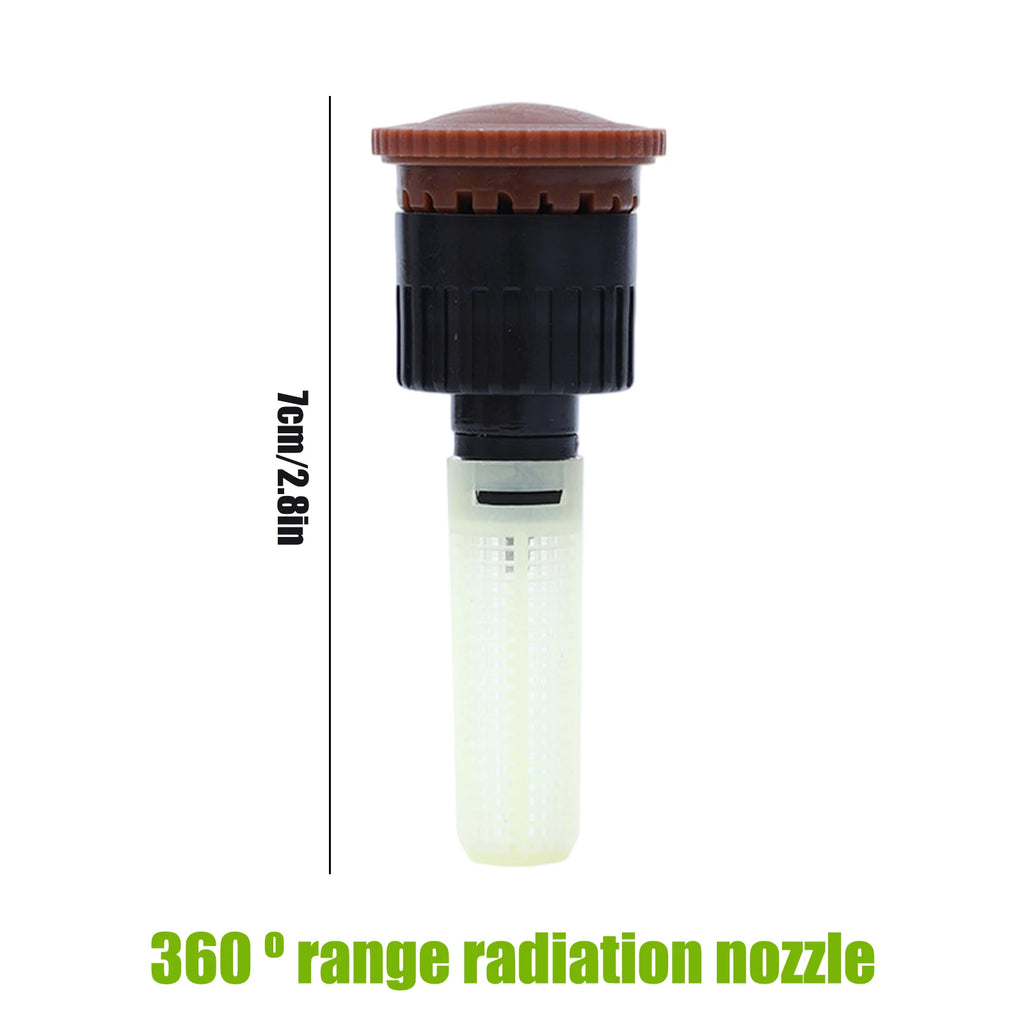 Retractable Ray Jet Nozzle Sprinkler Leak Proof Irrigation Rotary Buried Sprinkler for Garden Lawn Turf Irrigating Qme