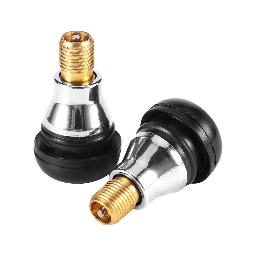1PC TR412 AC Tire Valves brass Chrome Tubeless wheel valve for cars motorcycles Rubber Valve Stem Valve Stem Snap in Valve Stem Qme