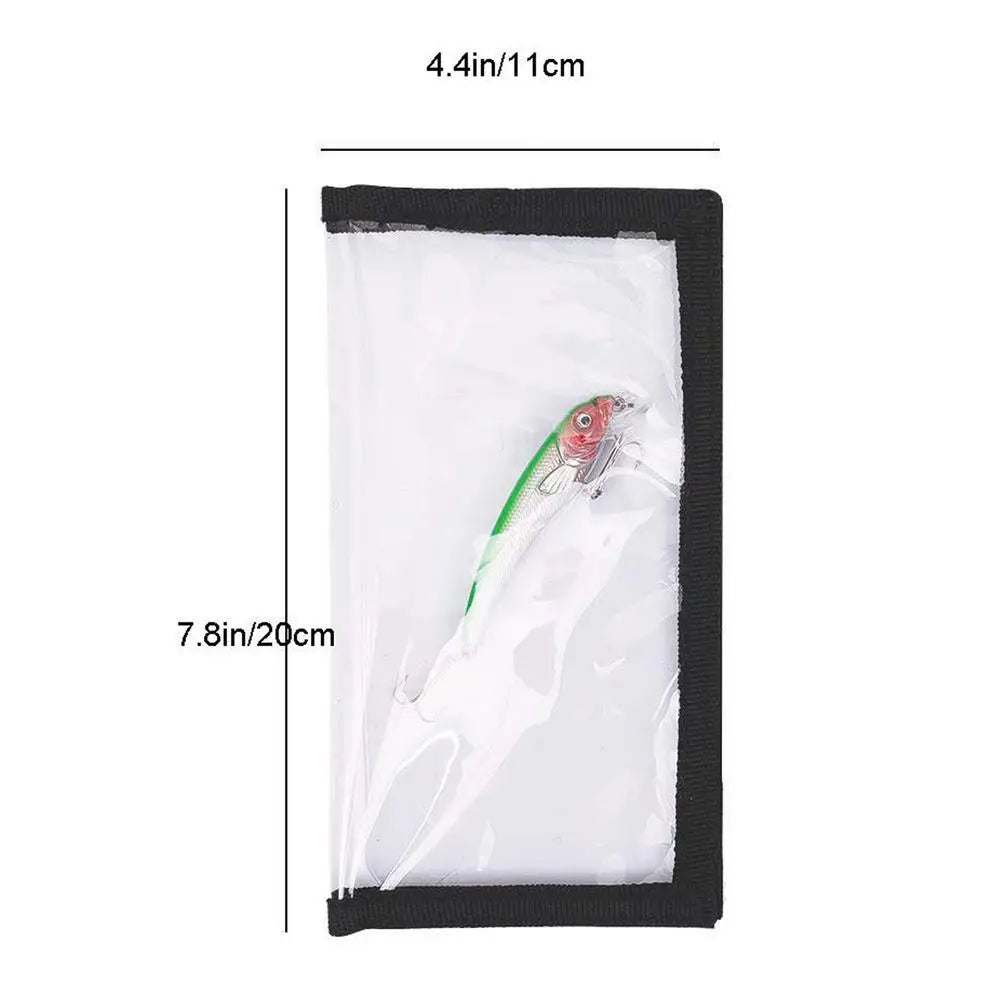 1PCFishing Lure Covers For Rod Clear Protective Bait Cover Lure Wraps For Fishing Rod For Men Angler Hook Bait Storage Saltwater Qme L