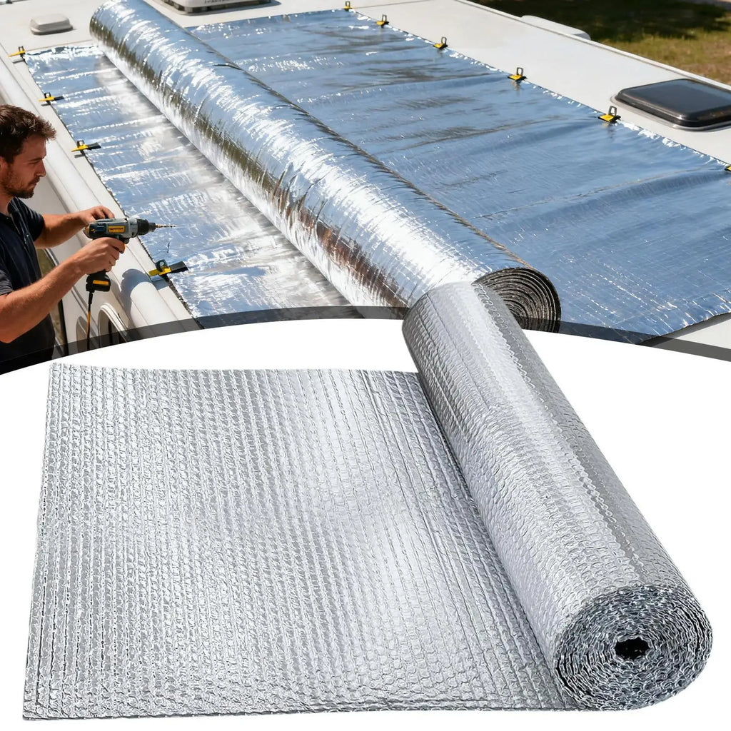 Reflective bubble insulation board aluminum foil bubble shielding Double Reflective Insulation Roll for RV Roof Garage Door Qme