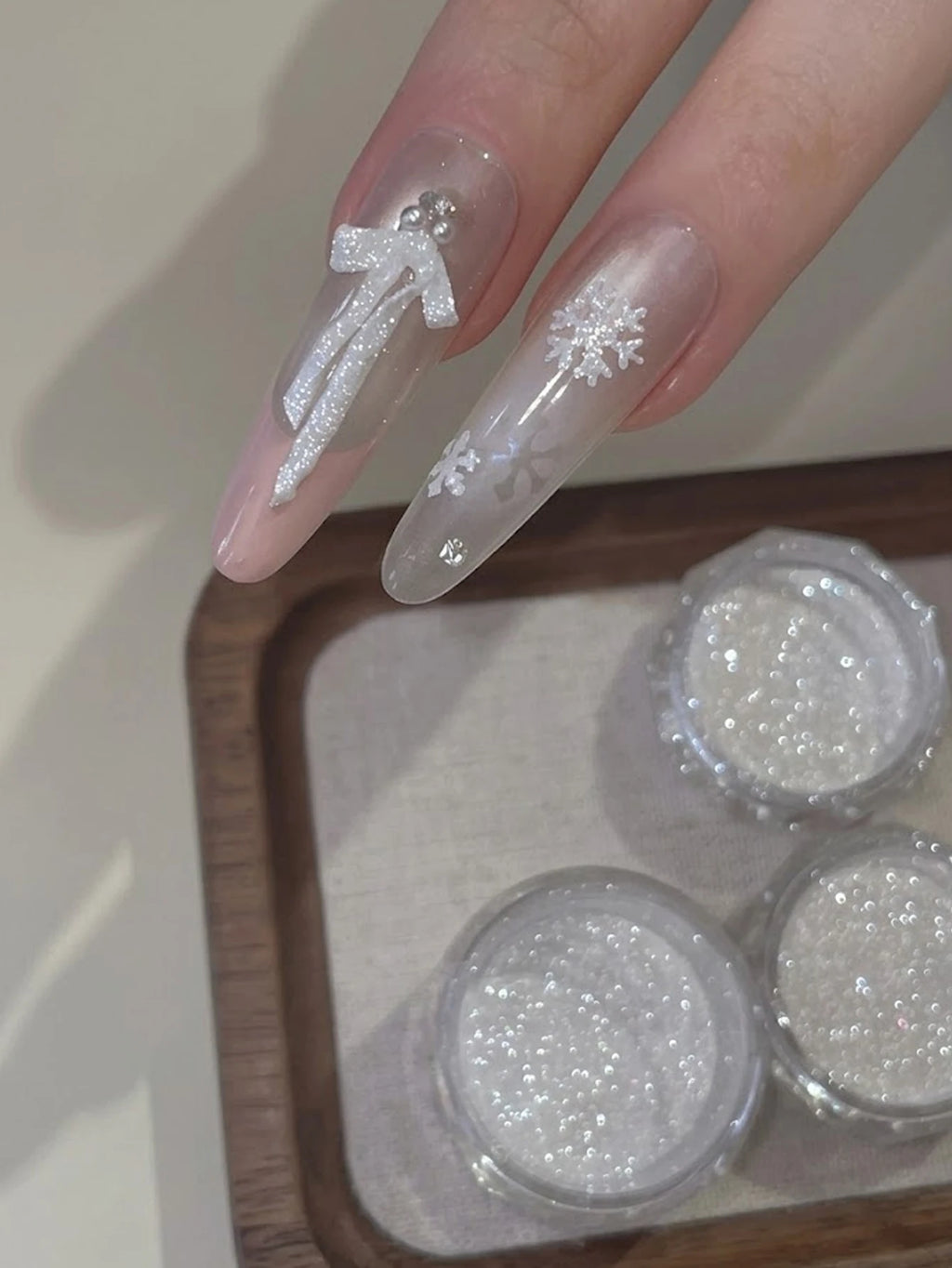1 White Snowflake Sea Salt Crystal Diamond Powder Ultra-fine Qme