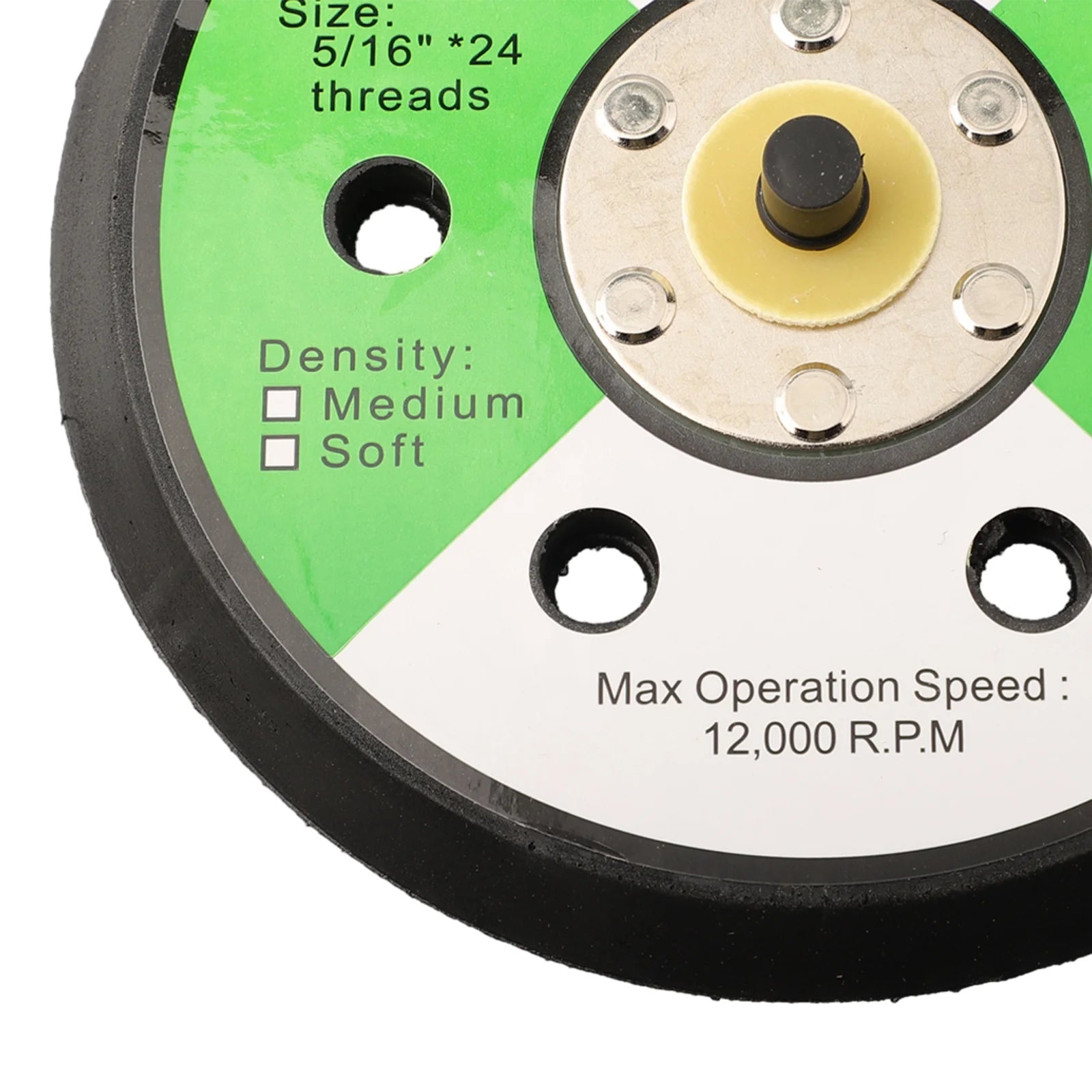 150mm Sander Backing Pad With 6 Holes Compatible With Air Sanders And Polishers Easy Grip Attachment Construction Qme