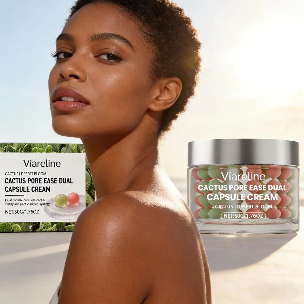 Cactus Capsule Cream Reduce Wrinkle Pore Bounce Lifting Firming Skin Antioxidant Protection Night Face Moisturizing Essence 50g Qme