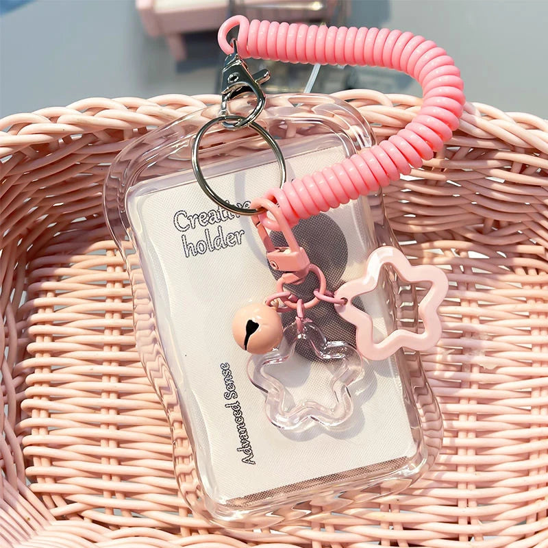 Student's Transparent Card Holder Kpop Music Identification Qme A1