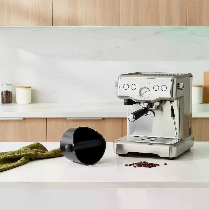 Coffee Knock Box Anti Slip Shock-Absorbent Grind Dump Espresso Grounds Waste Bin Cafe For Barista Accessories Tools Qme