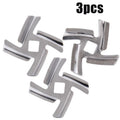 1pc/3pcs Meat Grinder Blade Stainless Inner Hole 8mm Meat Grinder Parts Blade For MGB Series Meat Grinder Kitchen Appliance Part Qme 3PCS