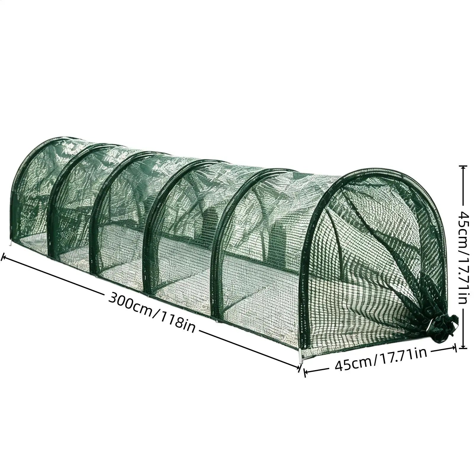 Yard Outside Chicken Tunnels Foldable Long Quick Installation Qme
