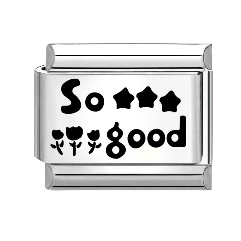 Wholesale 2026 Women Men Girls Best Dad Charm Italian Link Fit 9mm Bracelet Stainless Steel DIY Making Jewelry Gift Dropshipping Qme Style 24