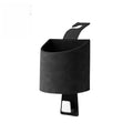 Universal 2-in-1 Car Cup Holder Seat Back Hook Suede Leather Mount Qme Brown