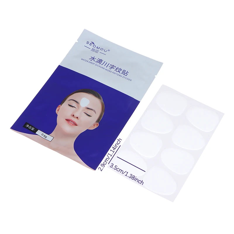Box Reusable Silicone Anti-aging Patch Forehead Facial Beauty Sticker Qme one size