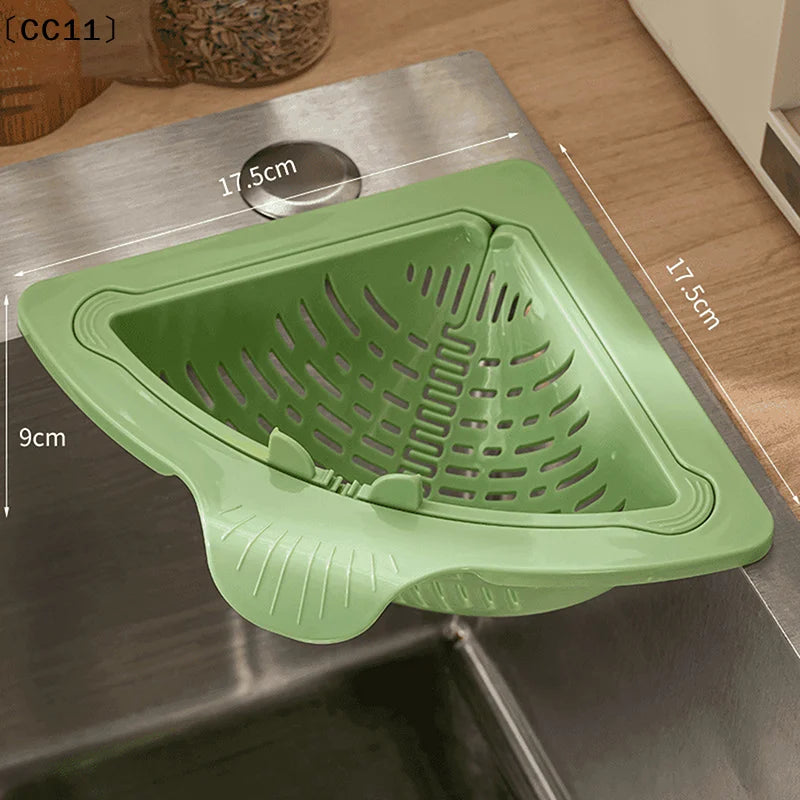 Drain Basket Sink Strainer Handle Food Slag Kitchen Supplies Trap Qme