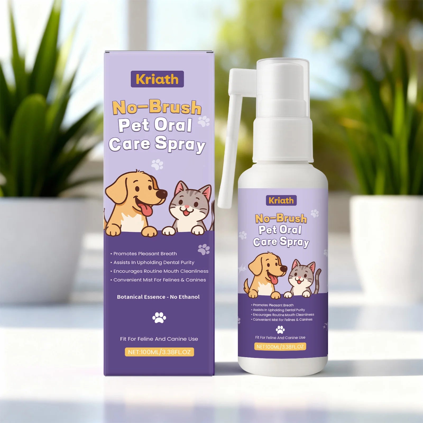 Pet Teeth Spray Effectively Remove Dental Plaque Relieve Inflammation Maintain Oral Health Eliminate Odors Oral Cleaning Spray Qme