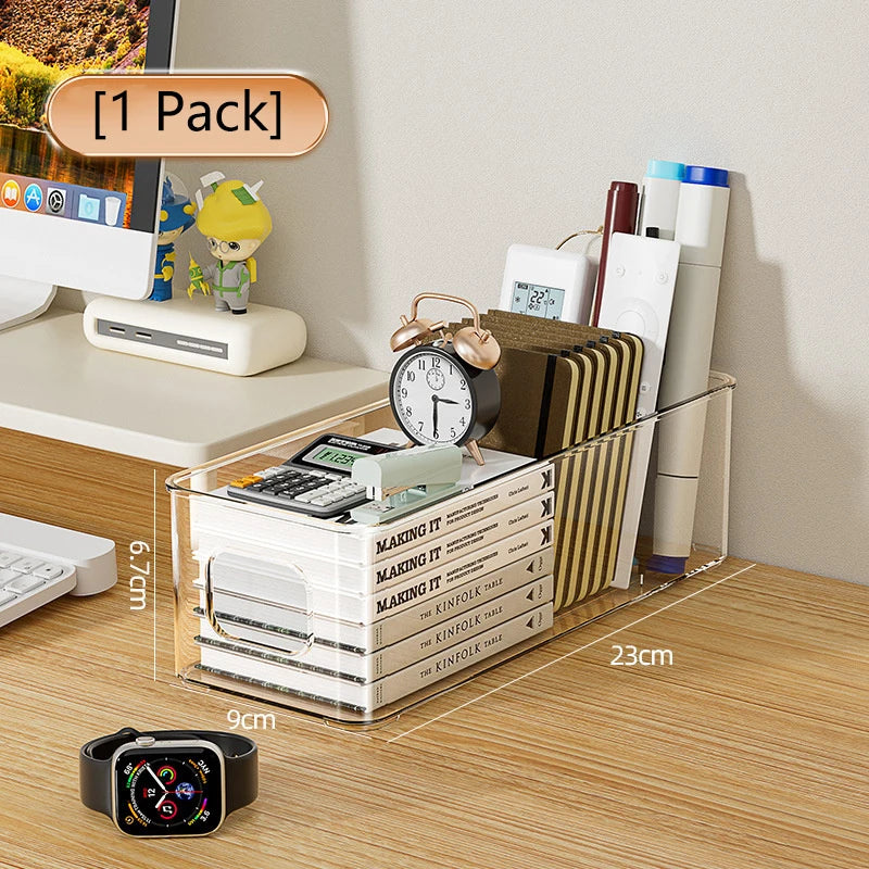 Makeup Organizer Refrigerator Bins Clear Stackable Plastic Food Qme