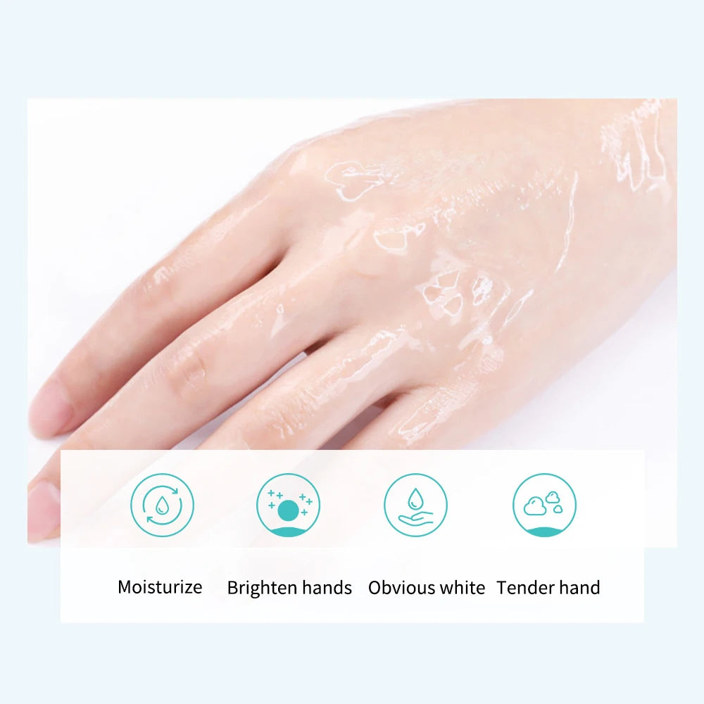 5 Pairs Goat Milk Hand Mask Skincare Nourishing Moisturizing Qme