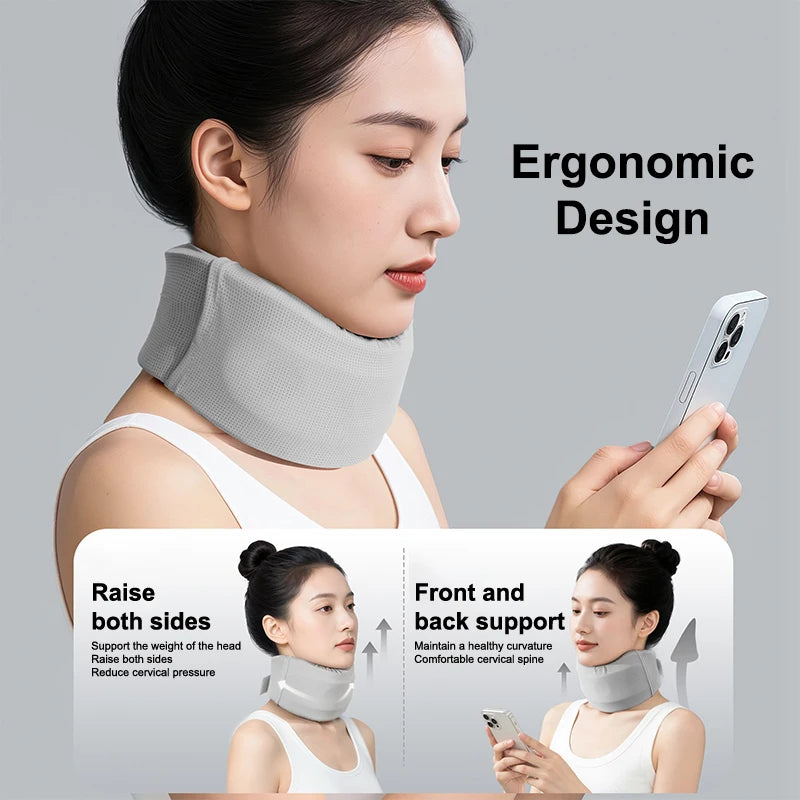 Soft Sponge Cervical Neck Brace Soothing Comfort Spine Support Qme