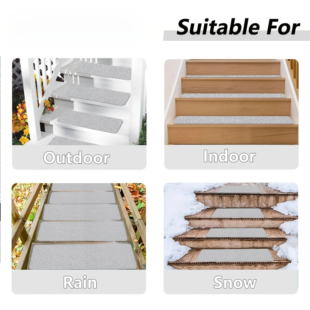 Wear-resistant Heavy Duty Anti-slip Pedal Tape Protection Non-slip Stickers for Stairs Adhesive Tape Grey Qme