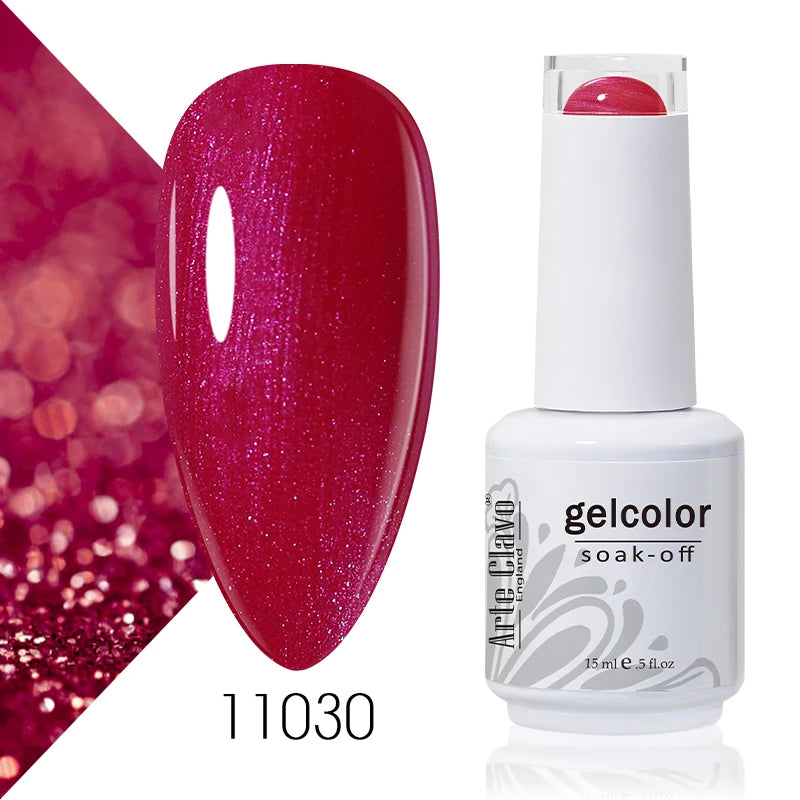 Arte Clavo Solid Gel Nail Polish Rainbow Summer Varnish Soak Off