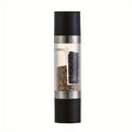 Salt And Pepper Grinder 2 in 1 Manual Stainless Steel Salt Pepper Mills With Adjustable Plastic Grinding Spice Mill Kitchen Tool Qme Plastic