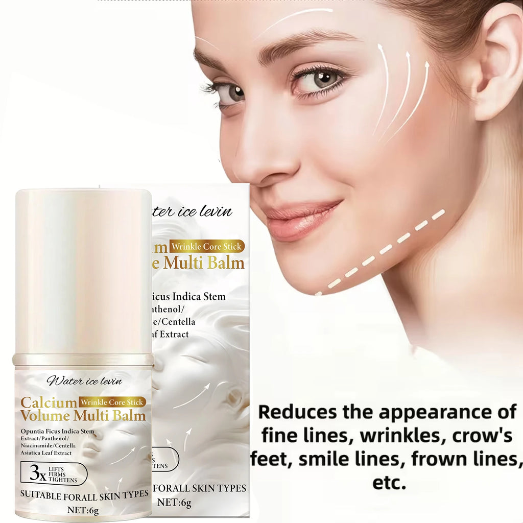 Bee Venom Neck & Facial Care Stick - Calcium Wrinkle Core & Volume Multi Balm with Collagen & Plant Extracts. Qme