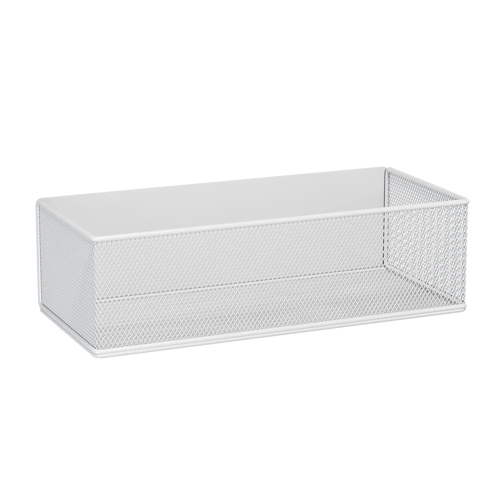 1PC Refrigerator Magnetic Storage Shelf Storage Side Hanging Basket Hanging Bag Artifact Shelf Supplies Free Of Drilling Qme White M