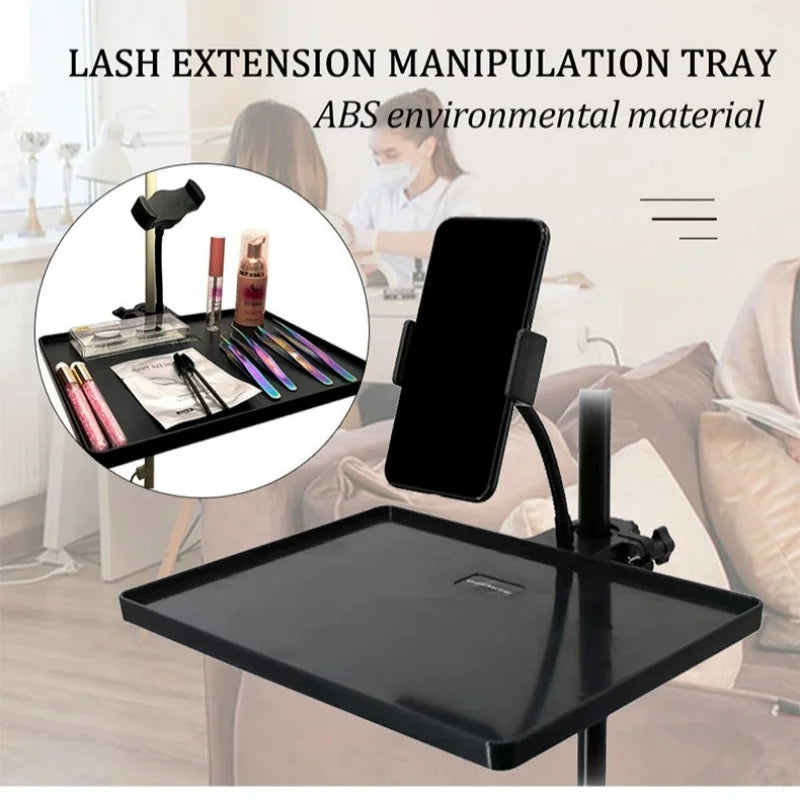 Adjustable Lash Tray Holder for Ring Light Clip On Organizer Stand for Eyelash Extension Beauty Accessories Qme