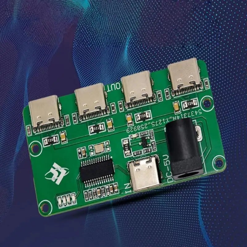 Low Power Consumption USB 2 0 Hub 1-to-4 C Splitter 480Mbps Desktop Qme