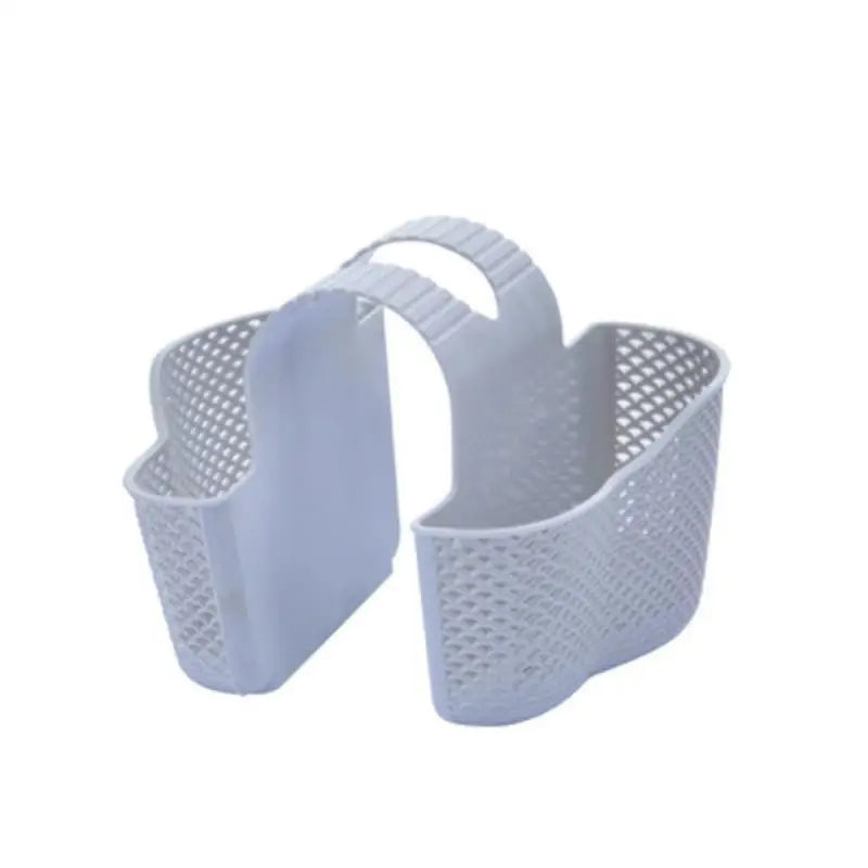Sink Bag Soap Sponge Shelf Faucet Holder Bathroom Draining Hanging Qme L Gray