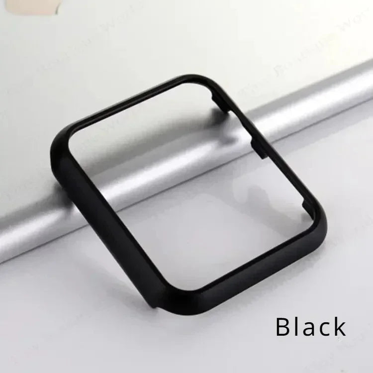 Accessories for Apple Watch Case 45mm 44mm Metal Bumper Protective Cover Frame for iWatch SE Series 7/6/5/4 Cases Aluminum Gold Qme Black 42mm-Series 3 2 1