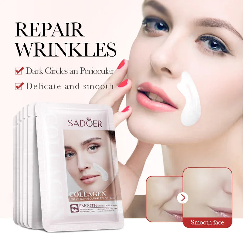 3/5/10PC Collagen Wrinkle Reduce Patch Retinol Fade Fines Lines Lift Firm Tighten Skin Mask Korean Moisturizing Skin Care Patch Qme 1pc