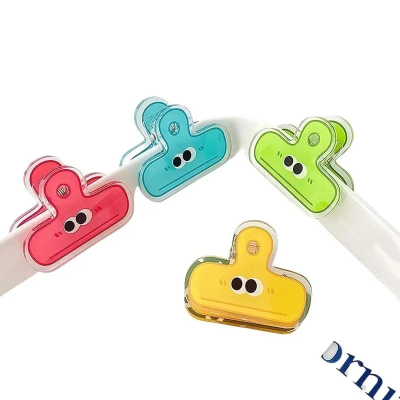 Cartoon Big Eye Binder Clips Cute Vibrant Assorted Colors Bulk School Qme