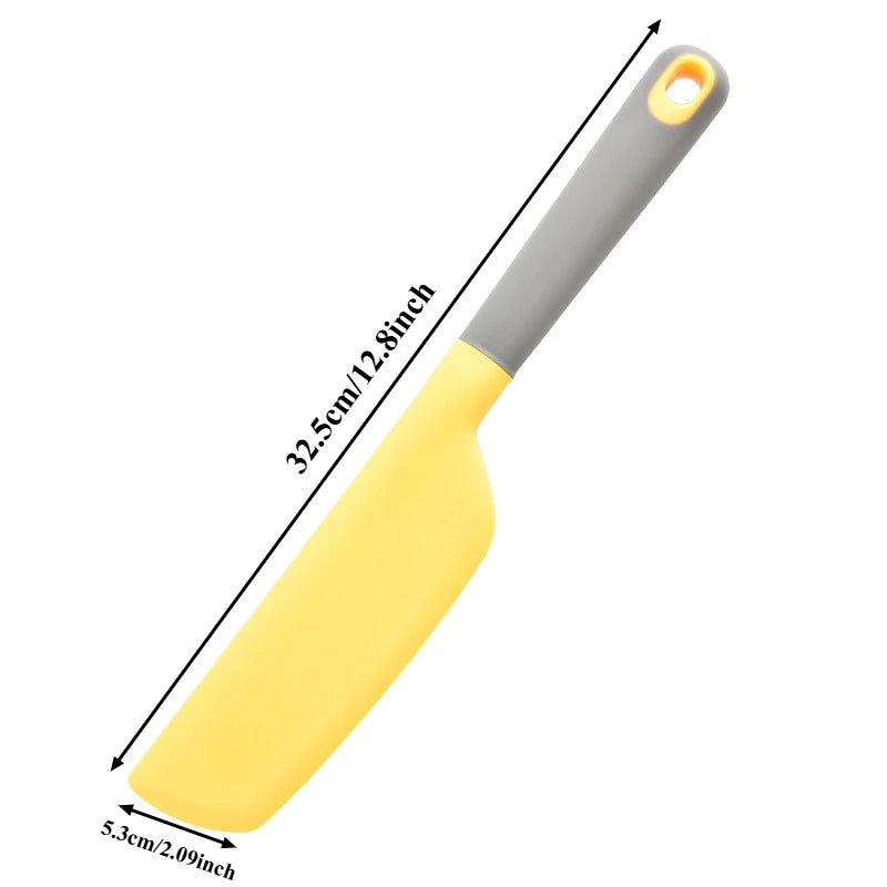 Silicone Cooking Leakage Spatula Dense Shovel Fried Fishomelette Qme Yellow