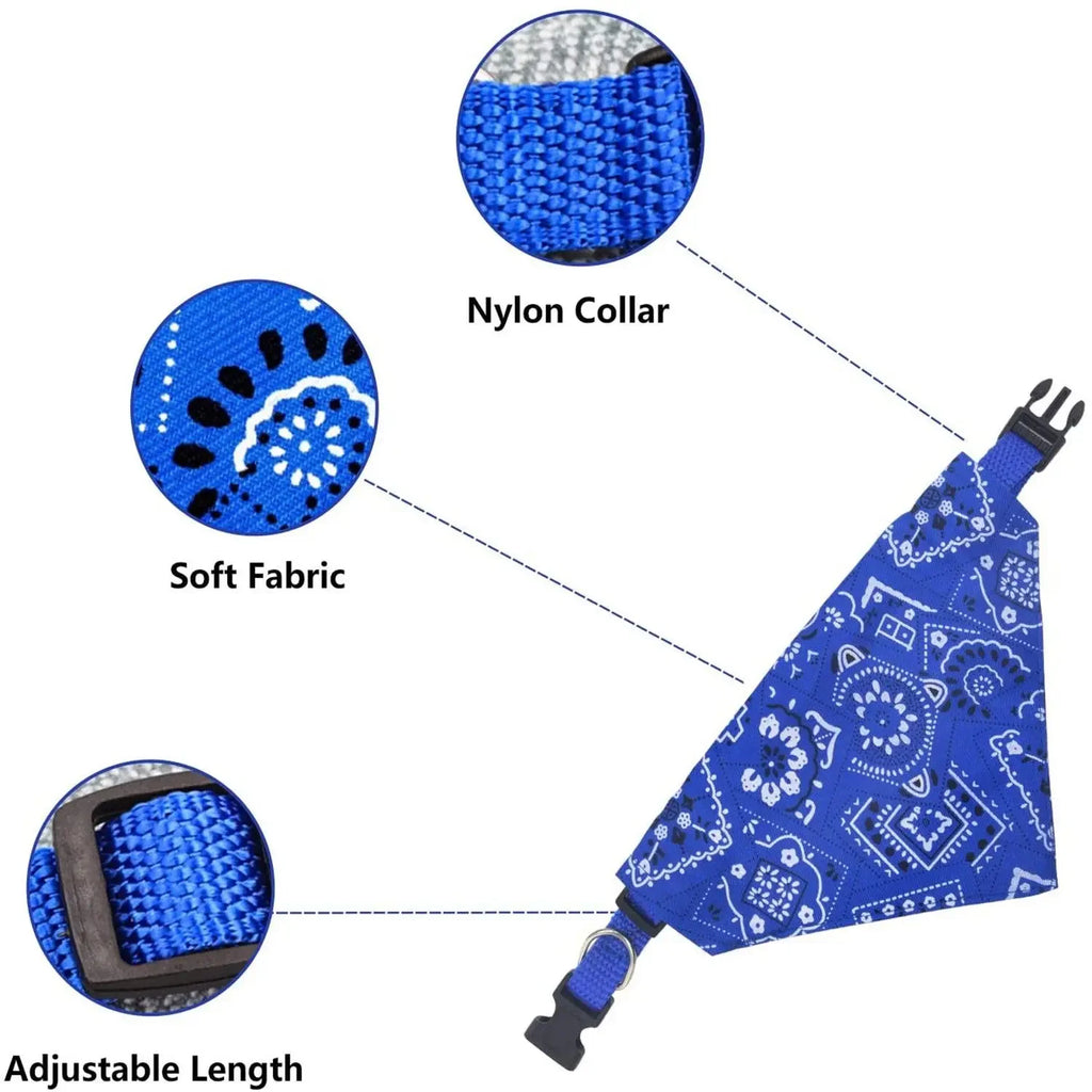 B Adjustable Triangular Bandage For Pet Dog Cat Washable Scarf Bandana Collar Bibs Cat Neck Decor Birthday Party Dress Up Qme