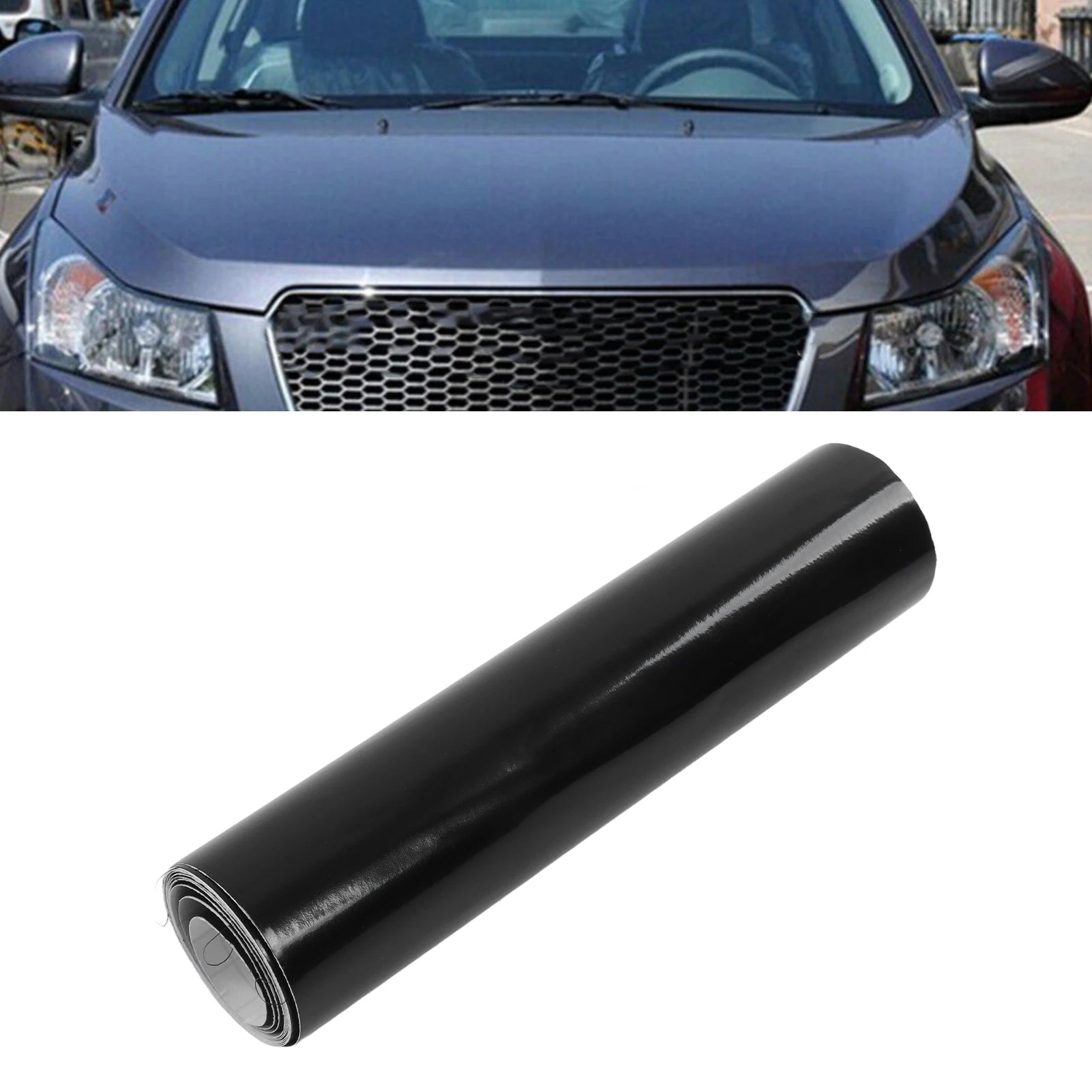 Windscreen Sunstrip Sticker Car Van Windscreen Sun Strip Gloss Black 140x20cm PVC Sticker for Automobiles Qme
