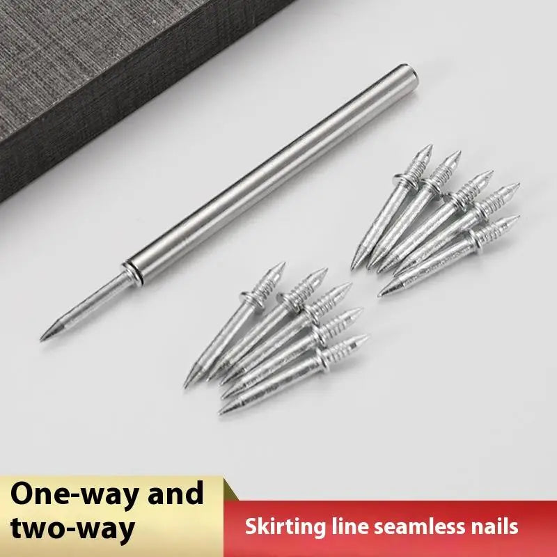 50 Metal Double Head Nails Seamless Skirting Thread Nail Without Qme