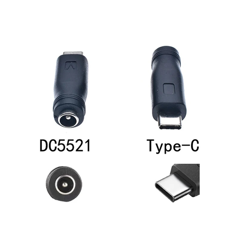 15PCS USB to DC Power Plug Adapter 3.5x1.35mm 4.0x1.7 5.5x2.1 2.5mm Charger Connector for Device Charging Qme