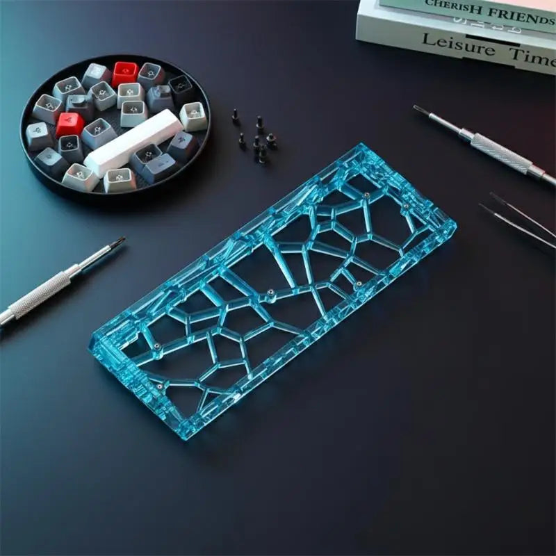 GH60 Hollow Transparent Keyboard Shell Universal 60 Layout Case Qme