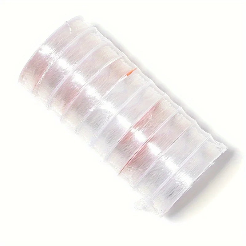 10pcs Transparent Crystal Elastic Thread Handmade Round Cord For Making Bracelet - DIY Beaded Essential Accessories Qme 10pcs