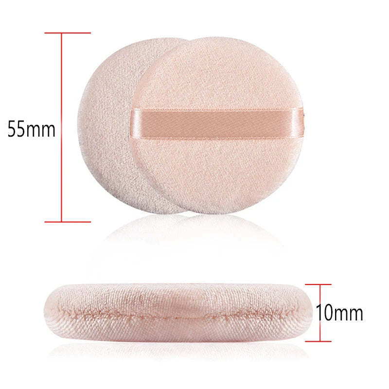 Professional Round Shape Facial Face Body Powder Foundation Puff Qme