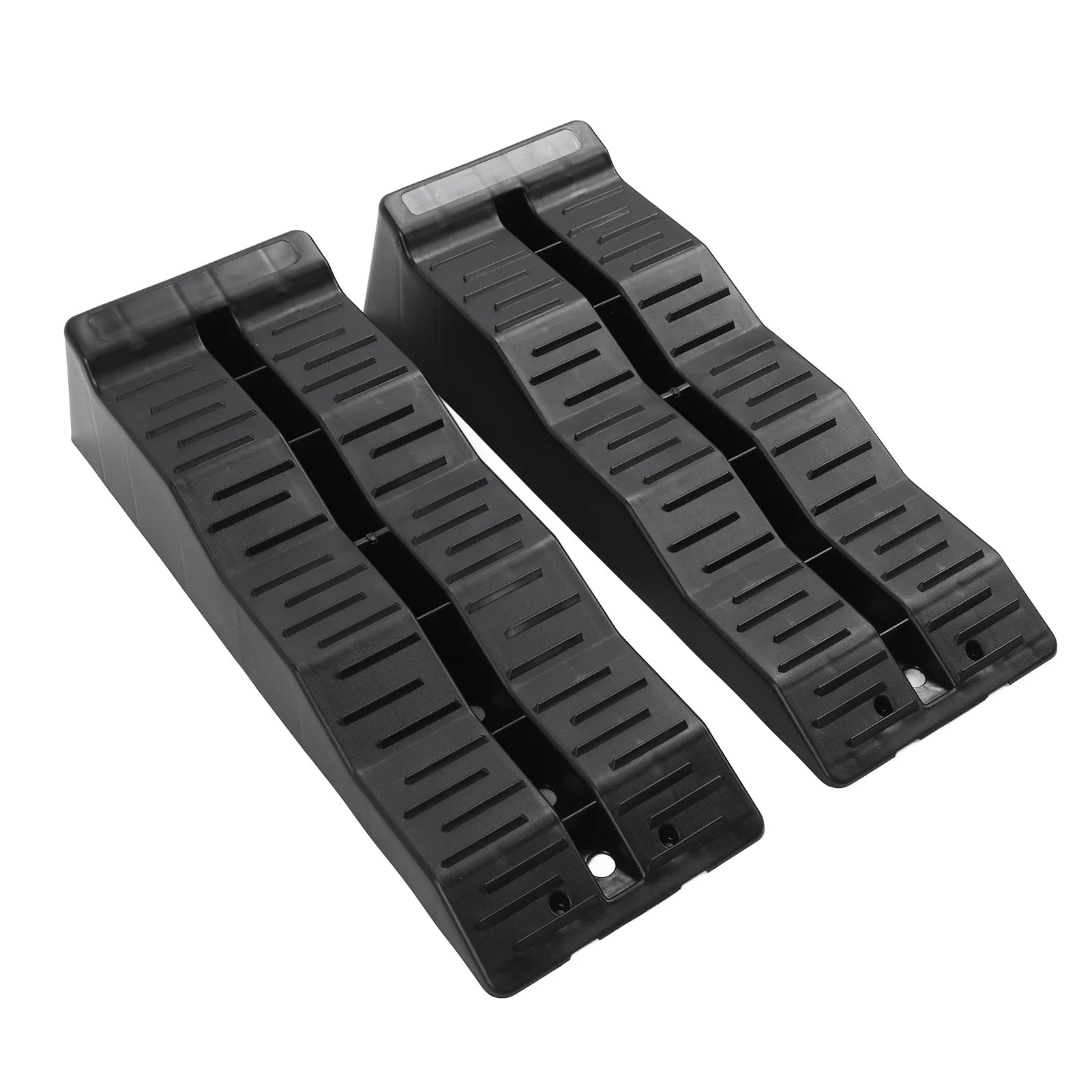 RV Leveling Ramps 11000LBS Load Capacity RV Leveler Wheel Chock for Travel Trailer Campers Truck RV Leveling Blocks Qme
