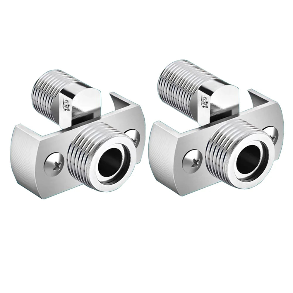 40Degree Adjustable Faucet Tap Adapter Angled Curved Foot Eccentric Qme