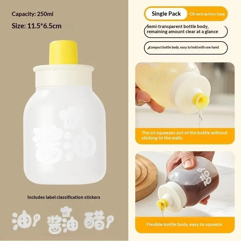 1 Leakproof Kitchen Squeeze Oil Bottle BPA Sauce Container Cooking Qme A2