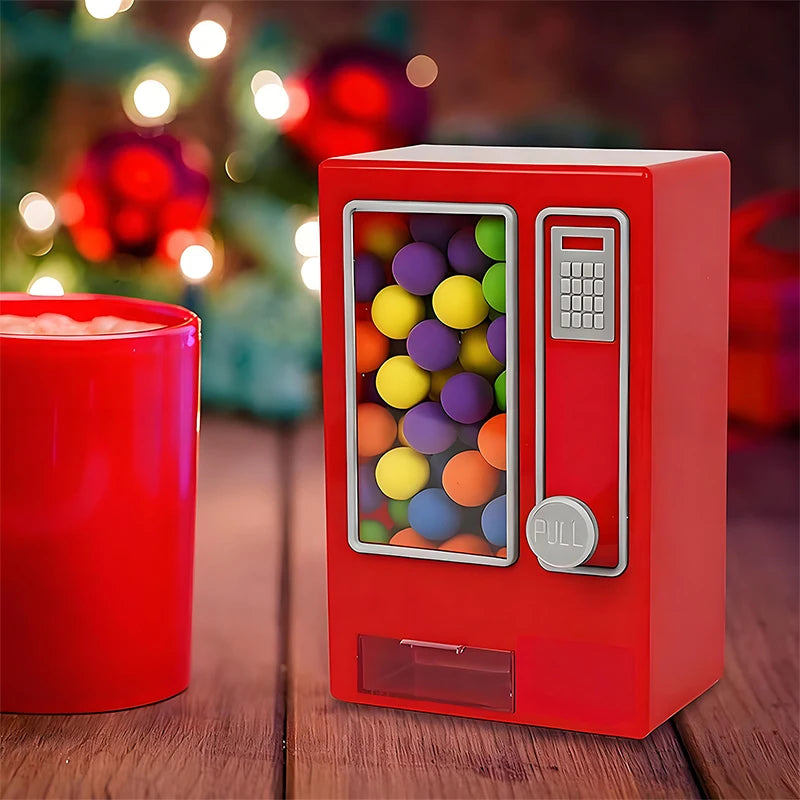 Candy Dispenser Cute Vending Machine Desktop Manual Dispense Mini Qme